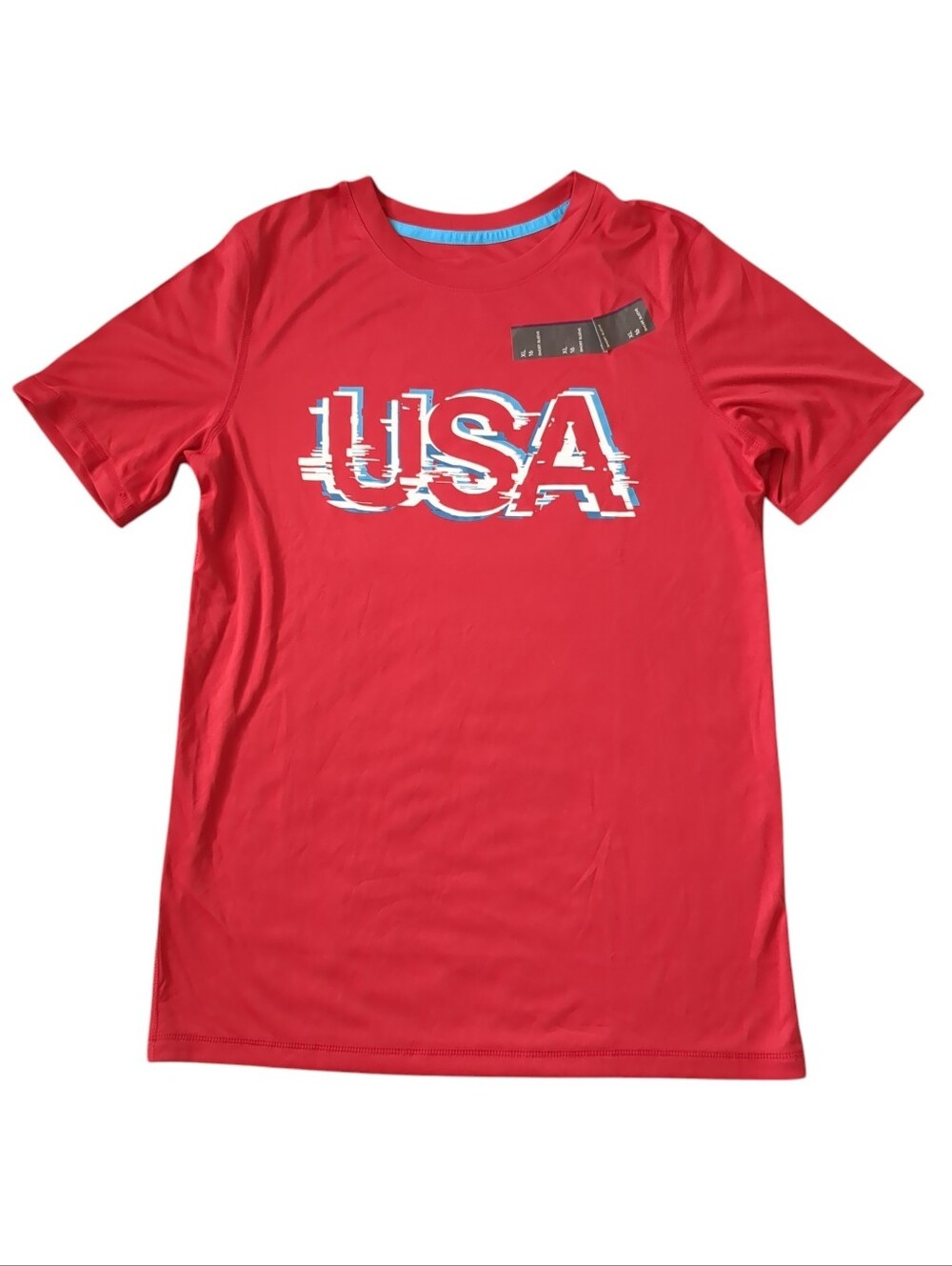 Boys All In Motion USA Athletic Tee (Size XL/16)